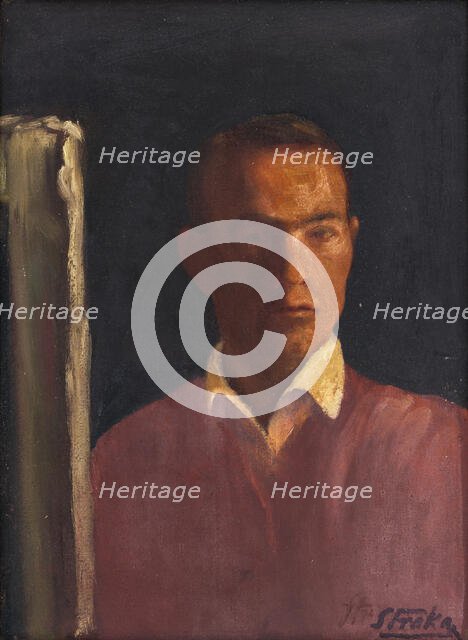 Self-Portrait, around 1925. Creator: Stefan Straka.