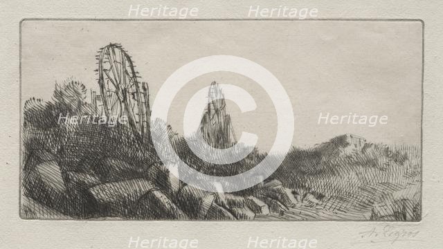 The Old Stone Quarries of Montrouge. Creator: Alphonse Legros (French, 1837-1911).