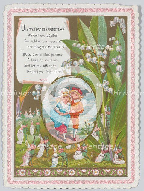 Valentine, 1874. Creator: Catherine Greenaway.