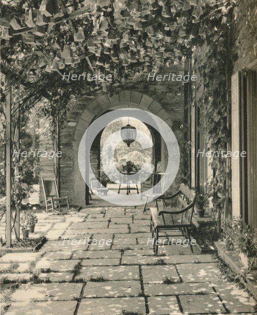 'Living Terrace, Country House of Mr. W. Griffin Gribbel, Chestnut Hill, Philadelphia', c1928. Artist: Unknown.