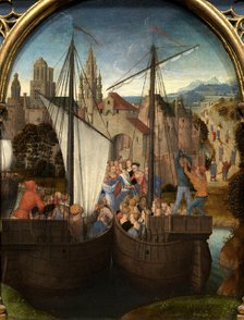 Saint Ursula Shrine: Arrival in Basel, 1489. Creator: Memling; Hans (1433/40-1494).