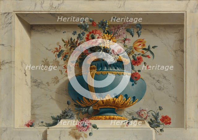 Vase of Flowers in a Niche. Creator: Michel Bruno Bellenge.