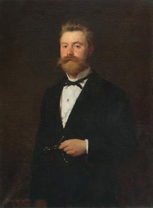 Official portrait of Gejza Bencúr, 1872. Creator: Gyula Benczúr.