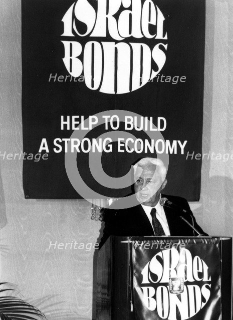 Ariel Sharon, Israeli Prime Minister. Artist: Unknown