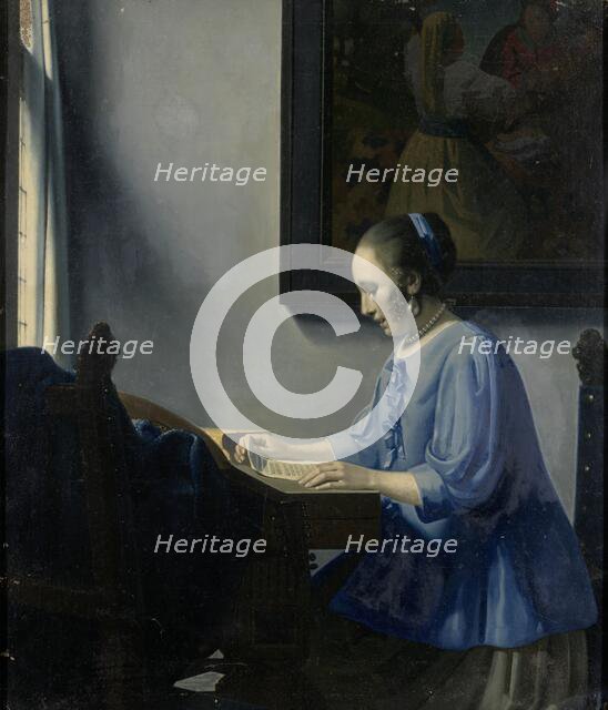 Woman reading music, 1935-1940.  Creator: Han van Meegeren.