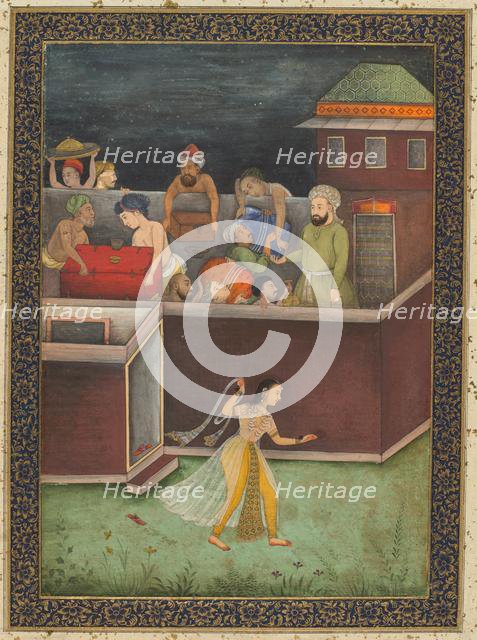 A House Burgled at Night, c. 1700. Creator: Unknown.