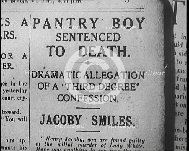 A Cover of One of Alfred Harmsworth, 1st Viscount Northcliffe's Newspapers..., 1922. Creator: British Pathe Ltd.