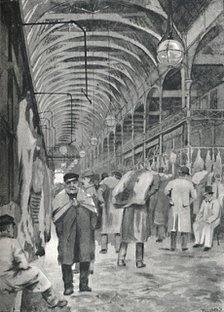 'The Metropolitan Meat Market, Smithfield', 1891. Artist: William Luker.
