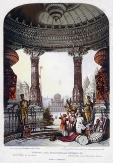 Hindoo and Mahomedan Buildings, 1835.Artist: G Baxter