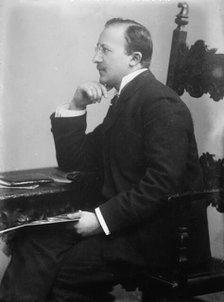 Dr. Franz Nagelschmidt seated at desk, 1910. Creator: Bain News Service.