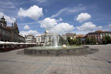 Fountain in Republic Square, Braga, Portugal, 2009. Artist: Samuel Magal