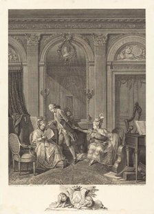 Le Billet doux, 1778. Creator: Nicolas Delaunay.
