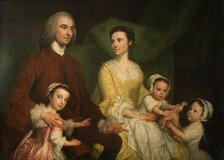 Dr Samuel Wathen With His Wife And Children, 1755. Creator: George Knapton.