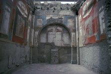 Interior of a house in the Roman town of Herculaneum, 1st century. Artist: Unknown