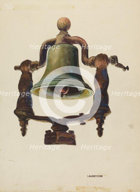 Locomotive Bell, 1935/1942. Creator: L. B. Hartman.