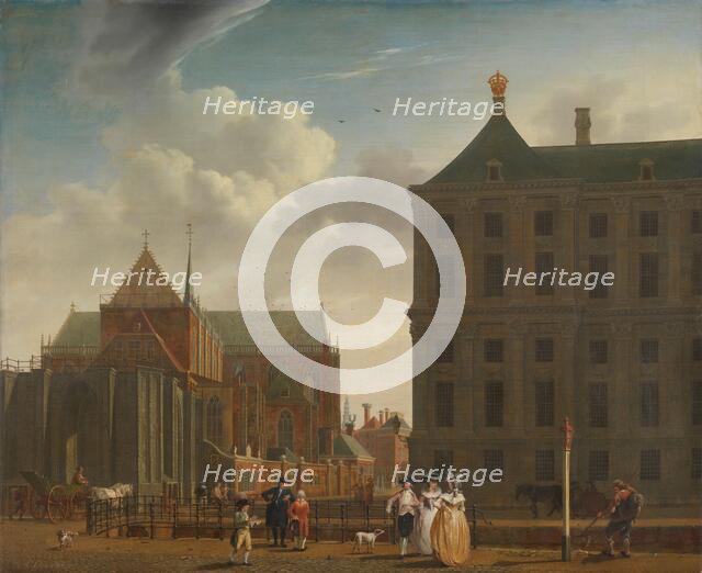 The Nieuwe Kerk and the Town Hall on the Dam in Amsterdam, c.1780-c.1790. Creator: Isaak Ouwater.