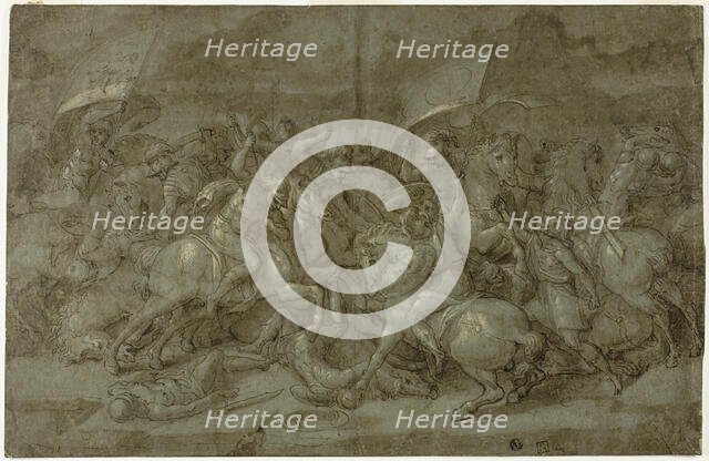 Battle between Romans and Barbarians, n.d. Creator: Unknown.