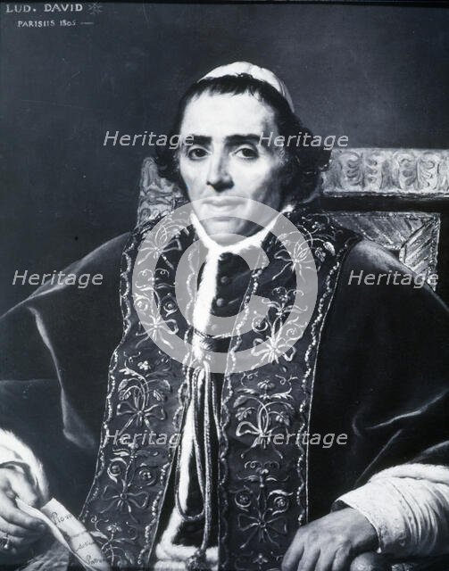 Pius VII, secular name Barnaba Niccolò Maria Luigi Chiaramonti (1742 - 1823), Pope from 1800 to 1823 Creator: Unknown.