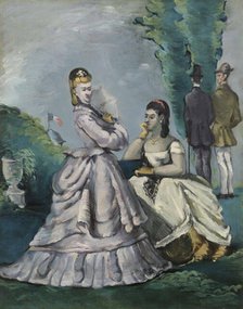 La conversation , 1870-1871. Creator: Cézanne, Paul (1839-1906).