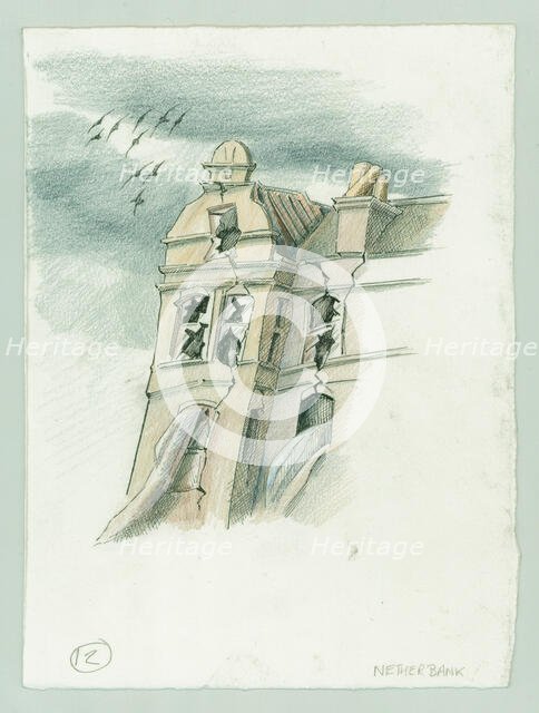 German naval bombardment of Scarborough, North Yorkshire, 1914 (2014). Creator: Judith Dobie.