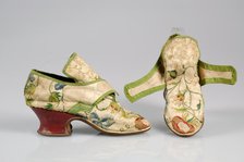 Shoes, British, 1740-59. Creator: Unknown.