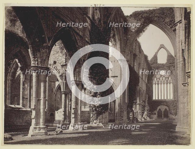Untitled [Tintern Abbey], 1860/94. Creator: Francis Bedford.