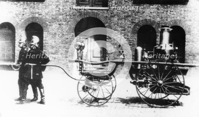Early Fire Engine, c1890s. Creator: Unknown.