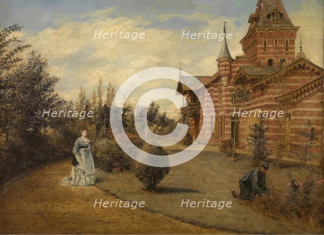 The Country House of Gustave Coûteaux, 1871. Creator: Henri Jean Augustin de Braekeleer.