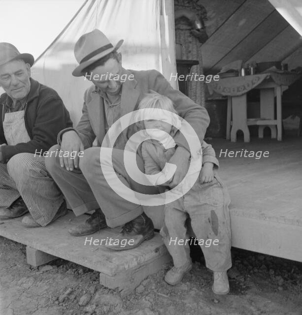 FSA migratory labor camp, Brawley, California, 1939. Creator: Dorothea Lange.
