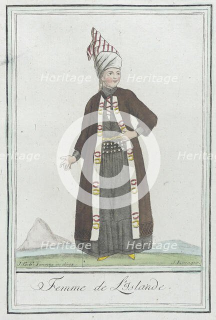 Costumes de Différents Pays, 'Femme de l'Islande', c1797. Creators: Jacques Grasset de Saint-Sauveur, LF Labrousse.