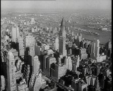 Aerial Shot of New York City, 1936. Creator: British Pathe Ltd.