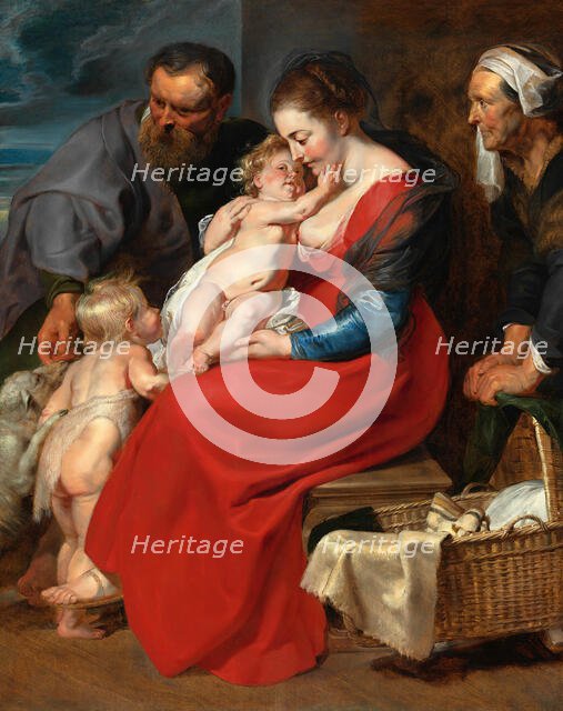 The Holy Family with Saints Elizabeth and John the Baptist, c. 1615. Creator: Peter Paul Rubens.