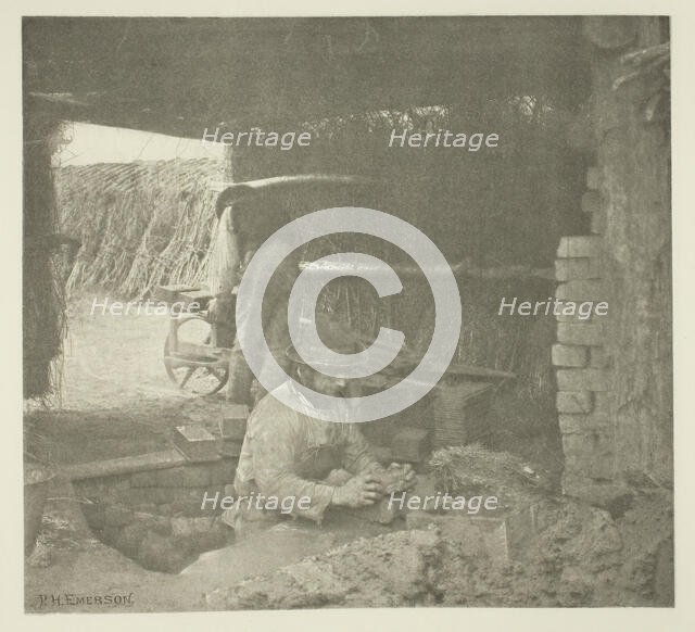 Brickmaking (Norfolk), c. 1883/87, printed 1888. Creator: Peter Henry Emerson.
