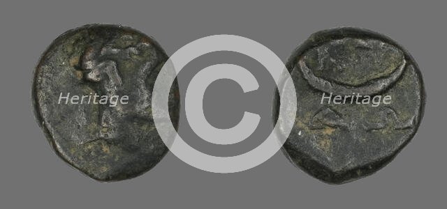 Coin Depicting the God Dionysos, late 3rd century BCE. Creator: Unknown.