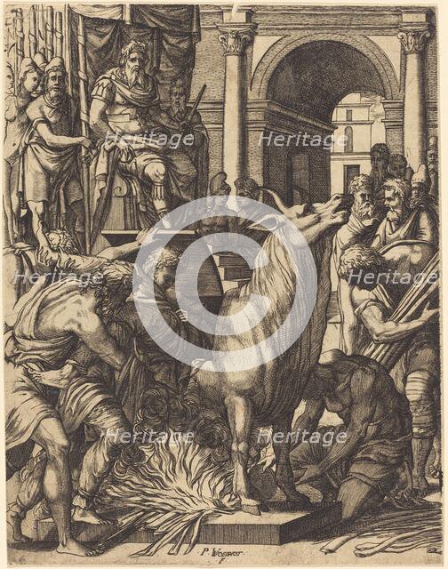 The Brazen Bull of Phalarus. Creator: Pierre Woeiriot.