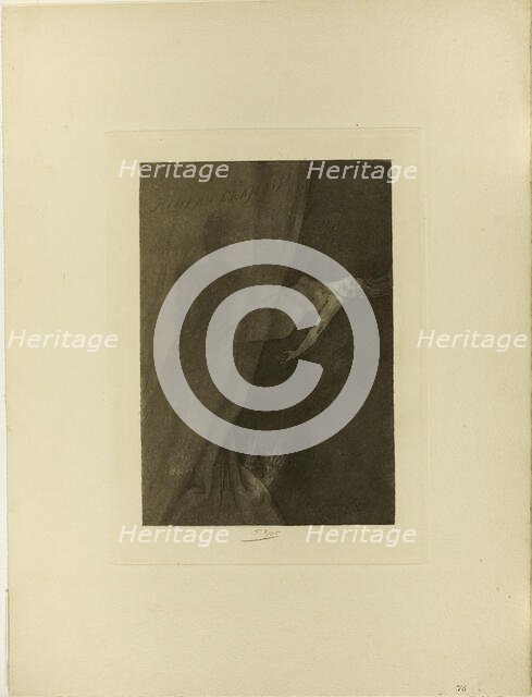 The Crimson Curtain, n.d. Creator: Félicien Rops.