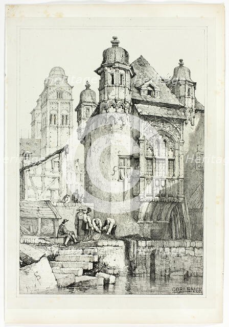Coblence, 1833. Creator: Samuel Prout.