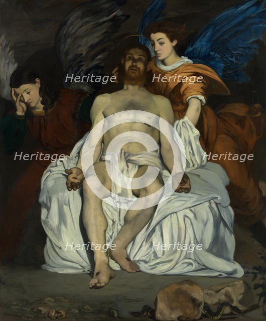 The Dead Christ with Angels, 1864. Creator: Edouard Manet.