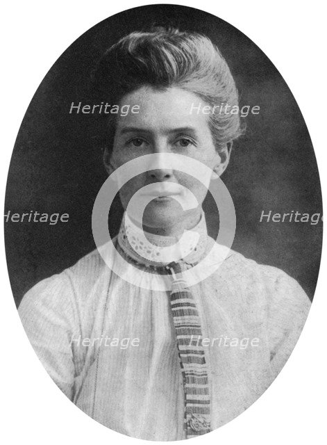 Edith Cavell, British nurse and humanitarian, c1915, (c1920). Artist: Unknown
