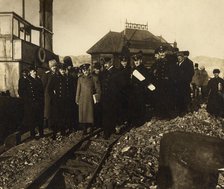 Work Inspection of the Vladivostok Commercial Port by the Maritime Governor-General..., 1917. Creator: Unknown.