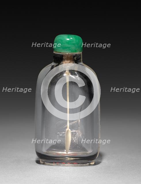 Snuff Bottle with Stopper, 19th-early 20th century. Creator: Unknown.