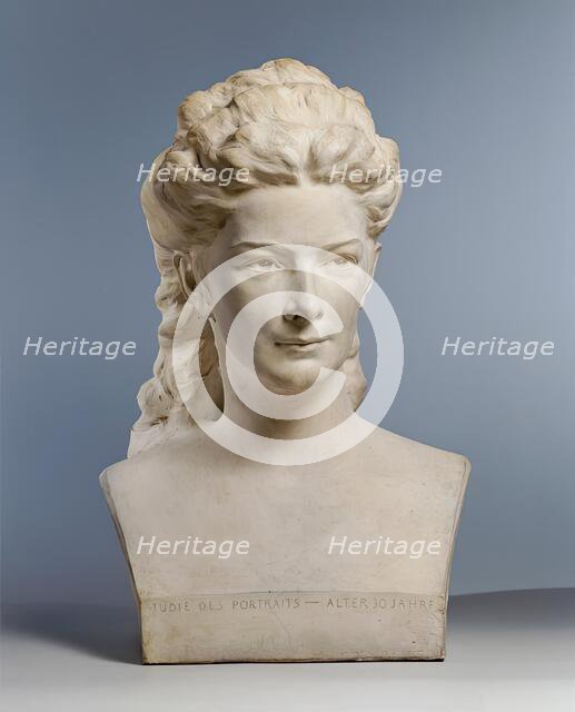 Empress Elisabeth with loose hair, (1903?). Creator: Stefan Schwartz.