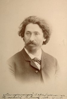 Ilya Repin, Russian artist, 1884. Artist: Unknown