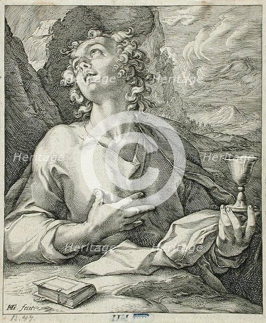 Saint John the Evangelist, 1589. Creator: Hendrik Goltzius.