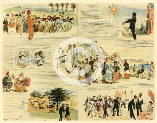 'Scenes from a Victorian Summer', 1878, (1942). Creator: Randolph Caldecott.