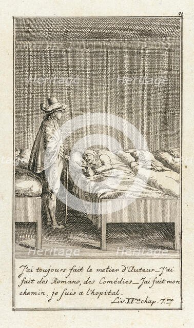 Illustration for Le Sage's 'Gil Blas', 1783. Creator: Daniel Nikolaus Chodowiecki.