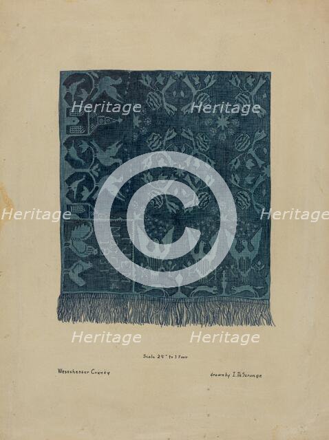 Quilt, c. 1937. Creator: Isabelle De Strange.