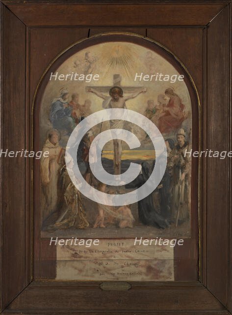 Esquisse pour l'église Notre-Dame-des-Champs : Le Calvaire, 1884. Creator: Francois Lafon.