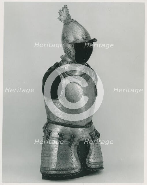 Armour of Giovanni Battista Bourbon del Monte (1541-1614), Italian, possibly Brescia, ca. 1590. Creator: Unknown.
