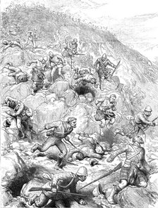 The Transvaal War: the scene as the last of our men retreated from Majuba Hill, February 27, 1881. Creator: Unknown.